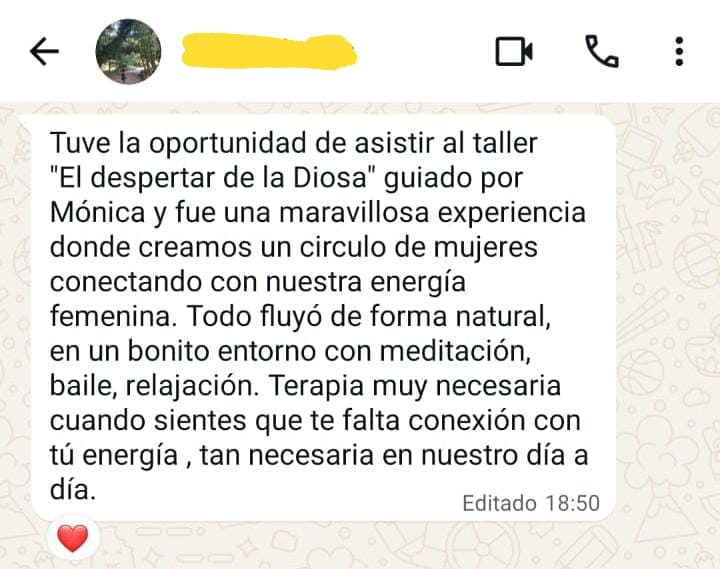 Testimonio de participante 3